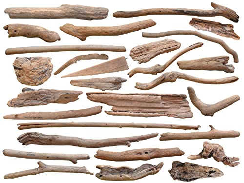 Driftwood Decor Bundle - 25+ Pieces of Freshwater Iowa Driftwood,