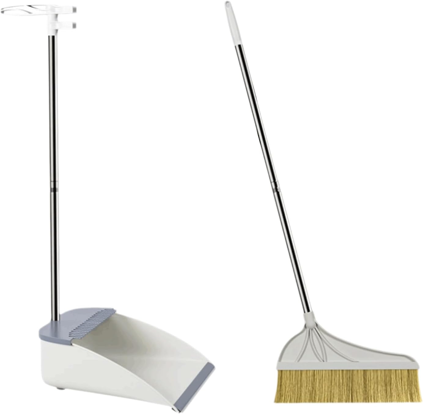 プラスチックほうきとちりとりセット ほうきとちりとり 歯のくし付き