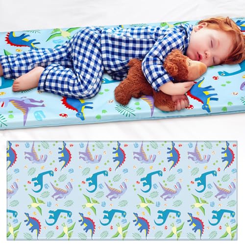 Image of Fanfanwin Kids Nap Mat Cover for Boys and Girls 47 x 21.25 Inch Vinyl Sleeping Mat Cover for Toddler Care Preschool Children Kindergarten