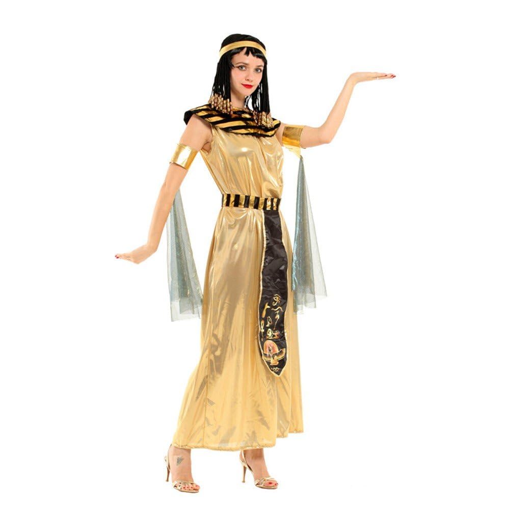 egyptian dress prom Empire-Waist Long V-Neck Prom Dress with Back Drape Kelly / XLarge