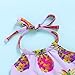 Mini honey Baby Girl Pineapple Print Backless Halter Swimwear Sunsuit Summer Beachwear Outfit (6-9 Months, Lilac)