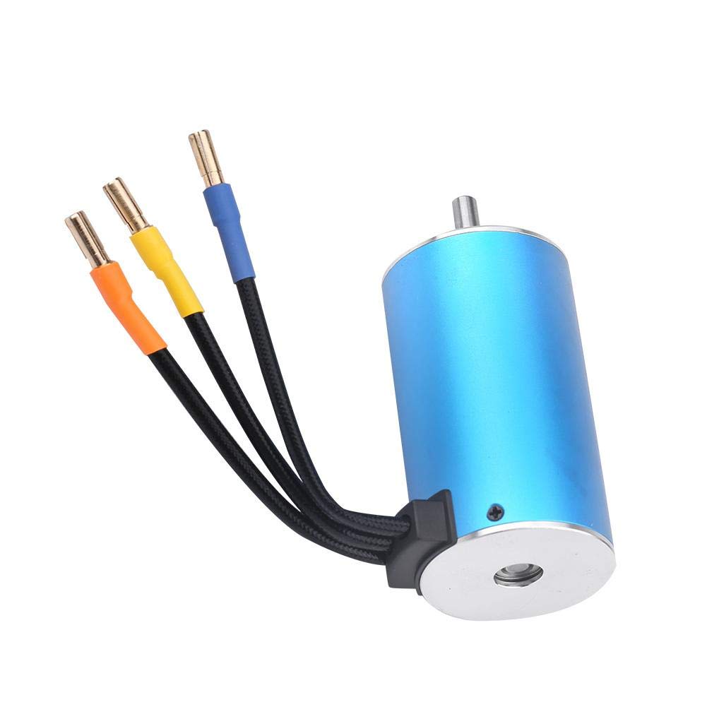 Mini Motor eléctrico Duradero 2600KV, Motor sin escobillas, Azul 3665 para Coche RC, Juguetes para niños