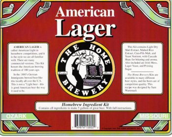 American Lager Home Beer Brewing Ingredient Kit #TOP14