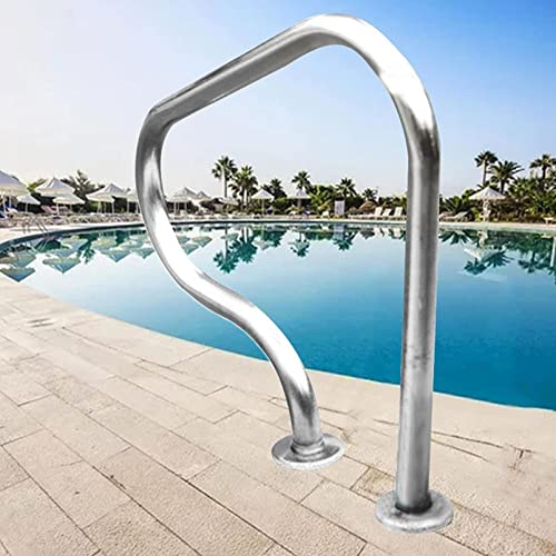 Barandilla para piscina de acero inoxidable 31 x 31 in miniatura 1