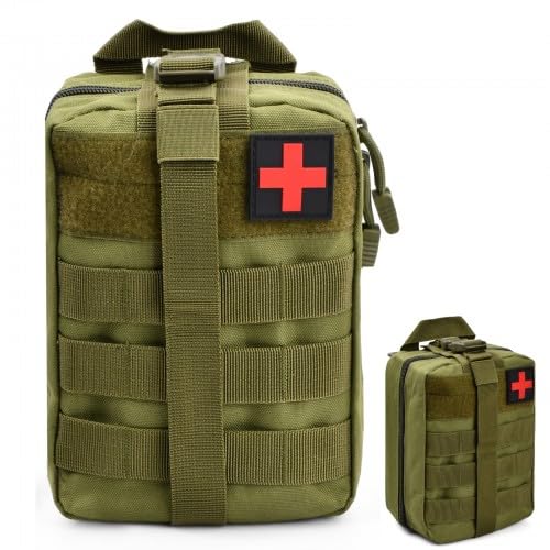 Botiquín de Primeros Auxilios, Botiquín Salvavidas de Emergencia Para Automóviles, Paquetes Médicos Al Aire Libre, Bolsas de Almacenamiento Portátiles, Paquete de Emergencia Para Viajes (Verde)