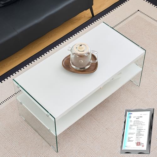 BTYJLEBE ���r���O �K���X�e�[�u���yJIS�F�؁E6mm�h���E�ϖ��ՁE�����K���X�z�ω׏d80kg�EE0�������xMDF�b������� ��i���[ �Z���^�[�e�[�u�� ���[�e�[�u�� �z���C�g