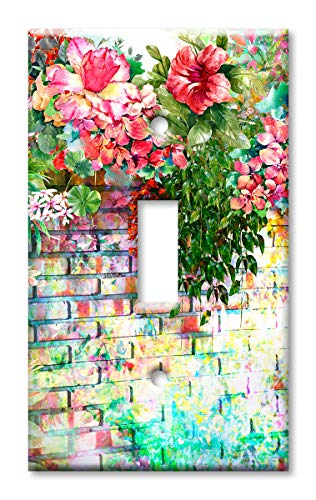 Art Plates - Single Gang Toggle Switch Plate - Decorative Metal W...