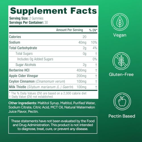 Purify Life Sugar-Free Berberine Gummies