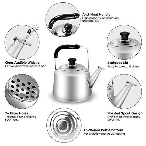 Odoland 3.8Qt Kettle with 4 Cups