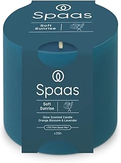 Spaas Glow Vela perfumada, 35 h, aroma Soft Sunrise