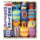 Melissa & Doug Fuzzy Monster Bowling Pins & Ball With Mesh Storage Bag (8-Piece Set)