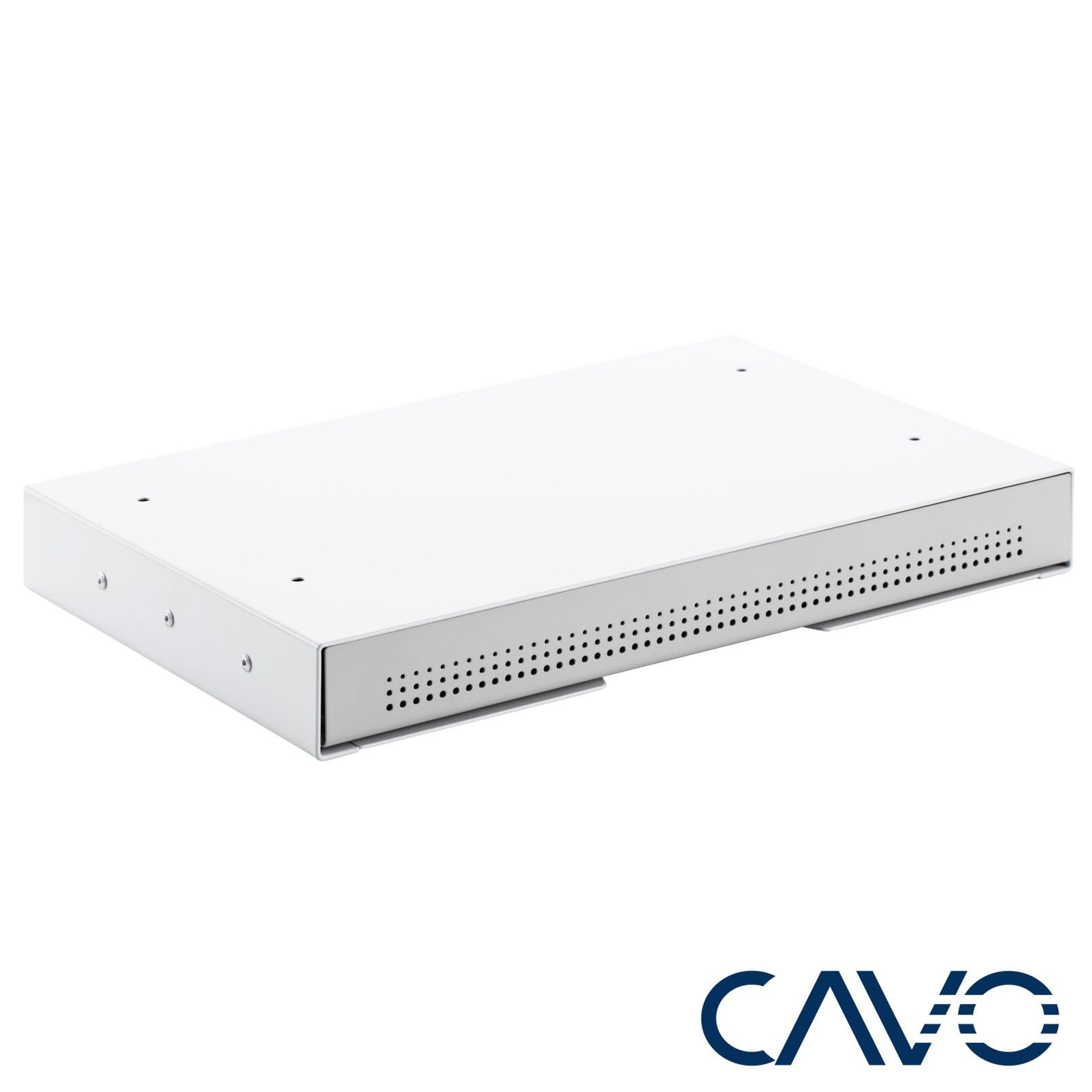 CAVO Cassetto portadocumenti in acciaio 410 x 272 mm bianco, cassetto da tavolo sottopiano