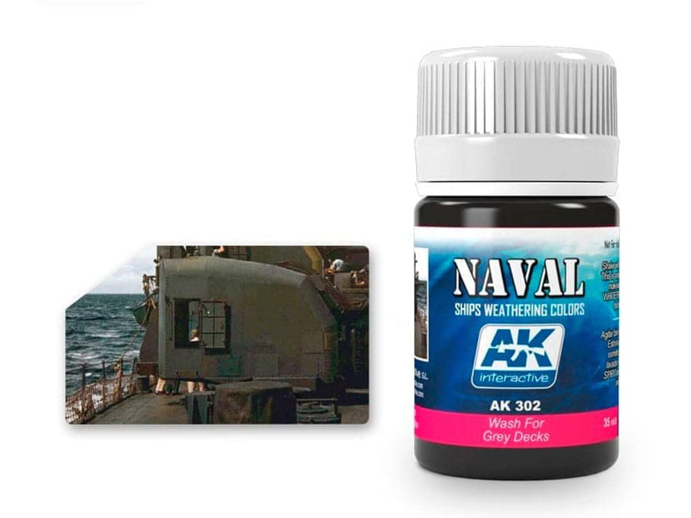 AK Ships Weathering AK302 WASH for Grey Decks (35ml)