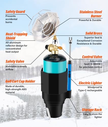 6200BTU Propane Golf Cart Heater