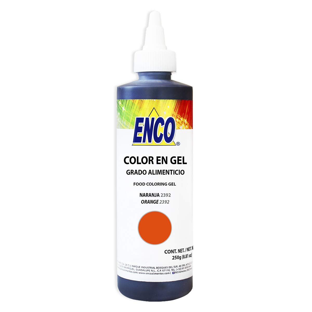ENCO Gel Food Coloring 8.8 oz (Orange)