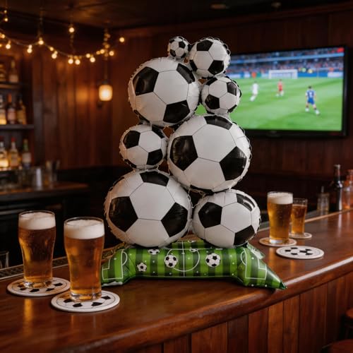 59 Inch Soccer Foil Balloons for Sports Birthday Themed Party Decorations — view 2