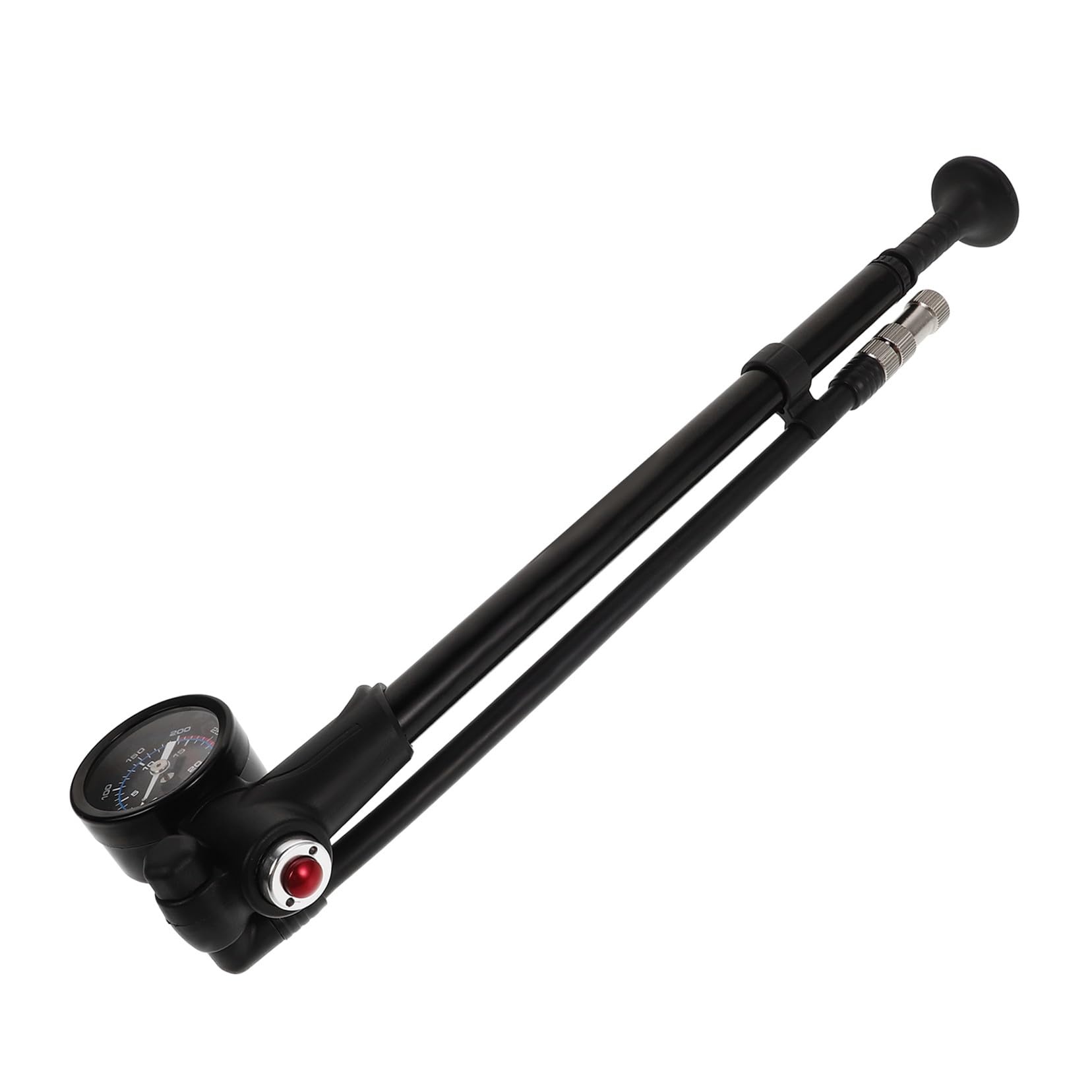 Mikikit Bomba de Suspensión para Bicicleta, Motocicleta y Balones, Bomba de Aire Portátil de Alta Presión con Diseño Compacto para Uso Hogar