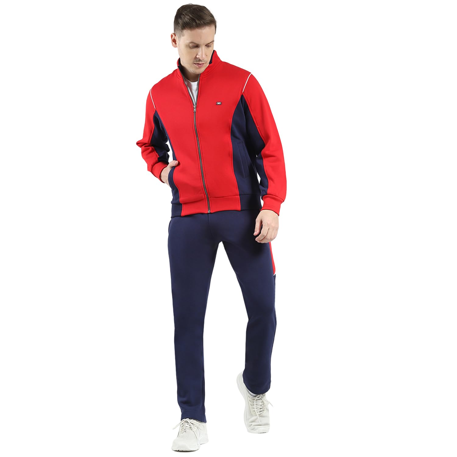monte carlo Men's Regular Fit Tracksuit | Full Sleeve | Mock Neck | Solid Pattern | Stylish & Comfortable Sportswear Track Suit For Men's-picture-26