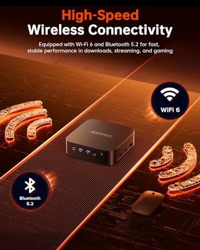 Image of ACEMAGICIAN K1 Mini PC Windows 11 Pro, AMD Ryzen 7430U 6C /12T Up to 4.3GHz, 16GB DDR4 512GB SSD, 4K Triple Display, WiFi 6 BT 5.2 Micro Desktop Computer Gaming Mini PC