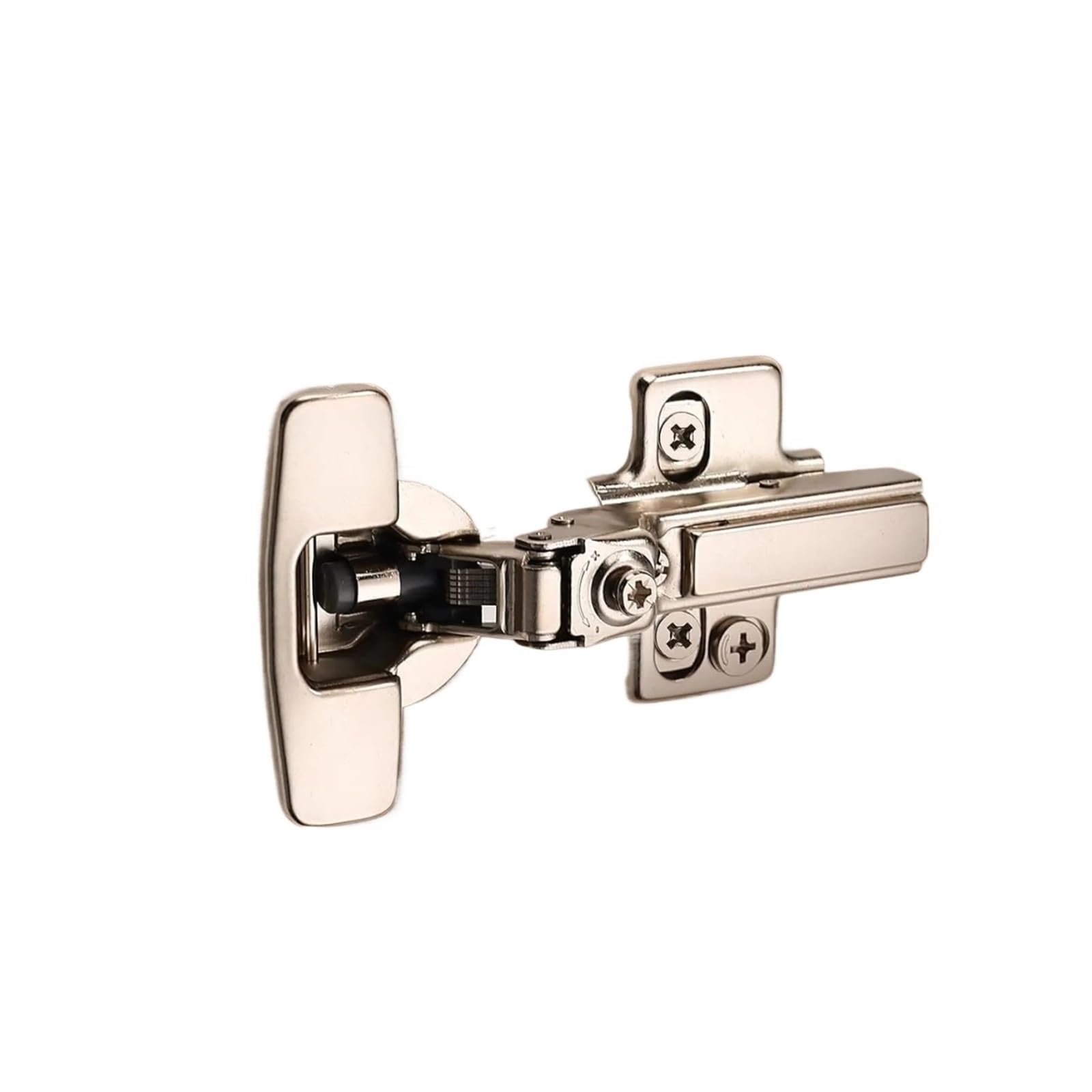 NYRXRYTCA Frameless Half Overlay Soft Close Cabinet Hinges Speed Control Clip-On 45~110° 10pcs
