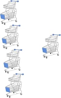 Totority 5 Pçs Mini Carrinho De Compras Kidcraft Playset Mini Brinquedos De Comida Brinquedos De Comida Para Crianças Esponja Cosmética Mini Marcas Carrinho De Supermercado De Comida