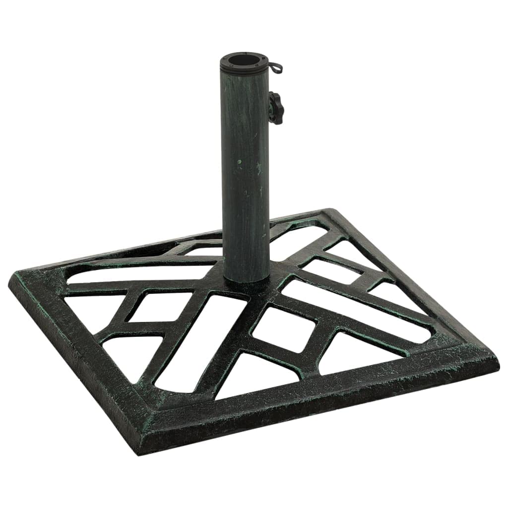 SKM Umbrella Base Green 44x44x31 cm Cast Iron (Weight-9KG)