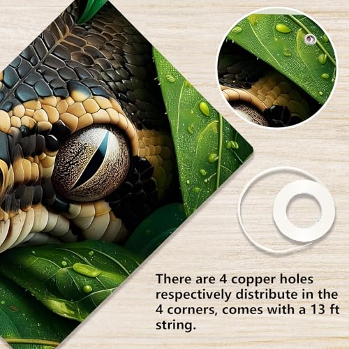 Banner Telón Cobra Serpiente Reptil 71x47 Pulgadas miniatura 3