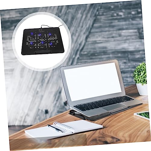 Base ajustable para portátil con ventiladores silenciosos y diseño liviano miniatura 6
