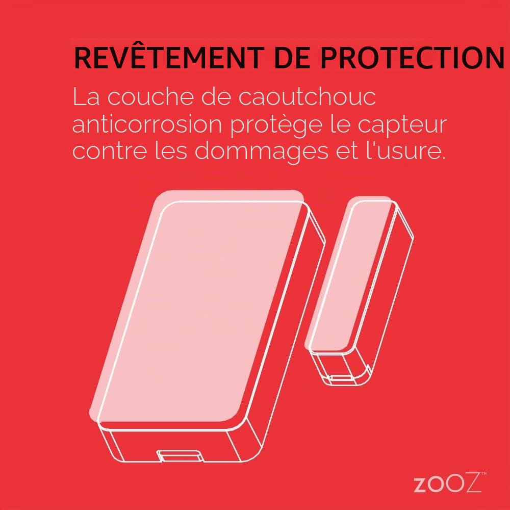 Zooz ZSE41 XS SENSOR Détecteur d'ouverture de porte/fenêtre Z-Wave Plus V2 Gen7 Série 700