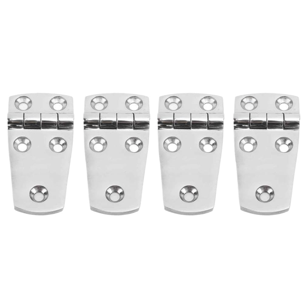 4Pcs Boat Hatch Hinge 316 Stainless Steel Compatible with Yacht Fiberglass Yachts Inflatable Yachts Boats(76mmx38mm)
