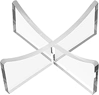 HEMYLU Acrylic Ball Display Stand 4-Pack - Clear Holders for Football Basketball Soccer Volleyball Rugby Storage & Showcase