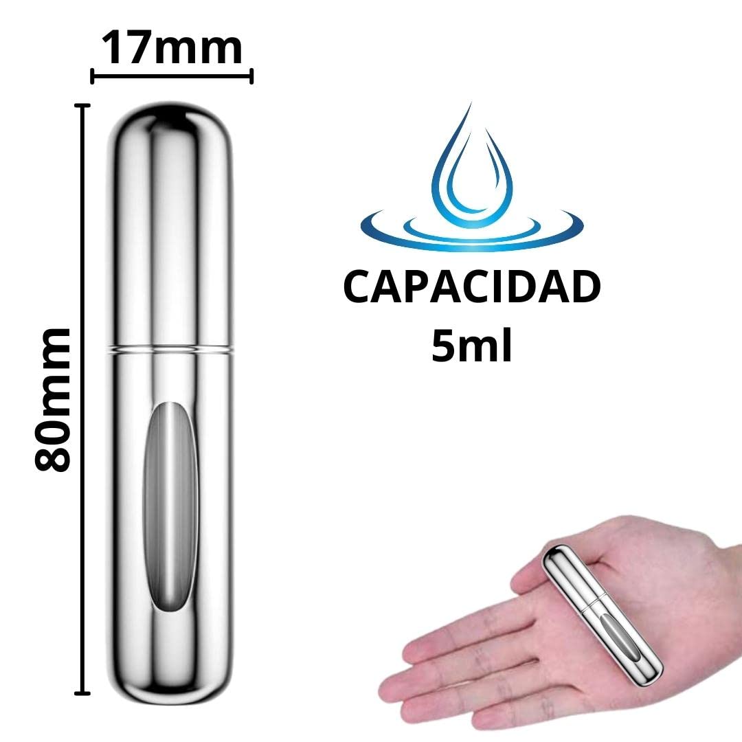 3 SZTUK 5ML Akumulator perfum Atomizer, Mini przenośna butelka z rozpylaczem, Akumulator do wody kolońskiej, miniaturowe perfumy bez wycieków, słoik. Idealny na wieczór, podróże, imprezy, randki.