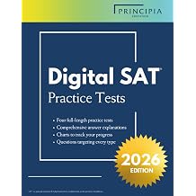 Principia Education Digital SAT Prep 4 Full-Length Practice Tests for the Digital SAT