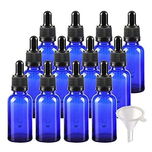 BasicPacking 12 Pezzi Blu Bottiglie Contagocce in