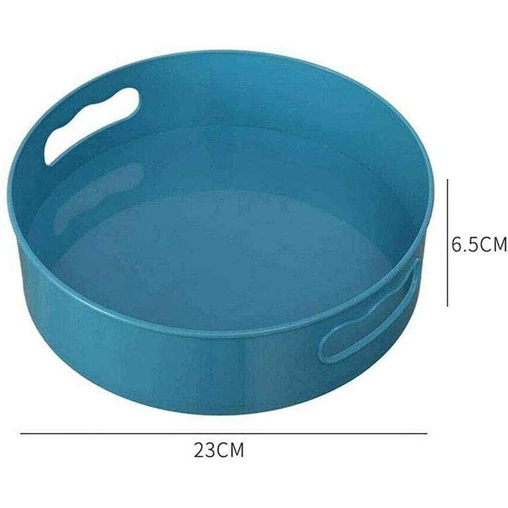 Organizador de armario giratorio – Estante multifuncional para especias y bandeja giratoria antideslizante para cocina y refrigerador