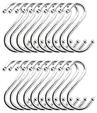 ✅ 【HOHE QUALITÄT】 Die S haken edelstahl bestehen aus hochwertigem Edelstahl, der stilvoll, rostfrei und langlebig genug ist, um schweren Gegenständen standzuhalten.