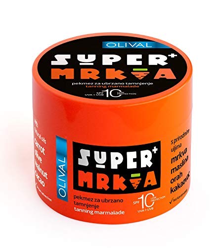 Olival Super Karotten Balsam für beschleunigtes Bräunen, Bräunungs Balsam für Gesicht und Körper mit LSF 10 100ml Cover