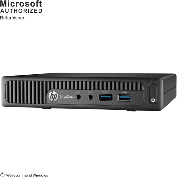 HP EliteDesk 705 G3 Mini Ordinateur de Bureau, AMD Pro A12-9800E, 8 Go de RAM, 256 Go SSD, HDMI, US Clavier QWERTY, Windows 11 Pro (Rénové) - 4