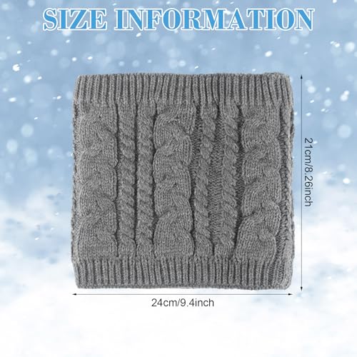 Newcotte Winter Heated Scarf Rechargeable USB Soft Warm Electric Scarf Washable Cordless Electric Heating Neck Warmer for Men Women Pain Relief Gift, Black, Gray3