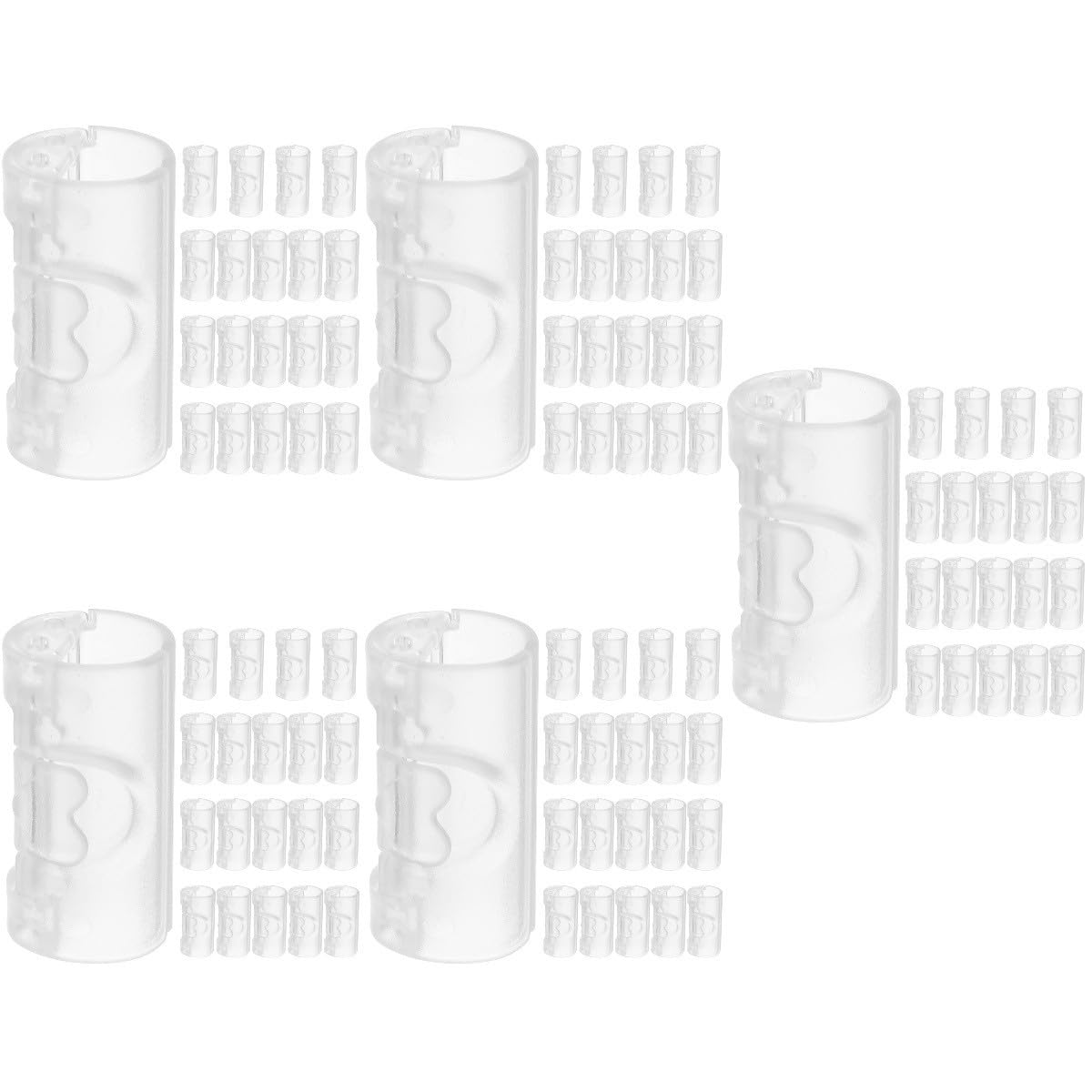 ABOOFAN 100 STK Blatthalter Fixierer Erdung Verschlüsse Quilt-befestigungsclips Sofamatten-Clips Anti-rutsch-Clips Bettdecke Teppich Bettlaken-Clips Festsetzung Innen Transparent Abs