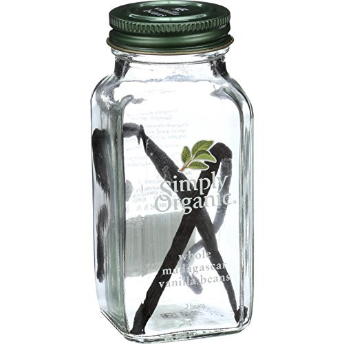 Simply Organic Whole Madagascar Vanilla Beans ORGANIC 2 beans Bottle (a) - 2PC