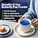 Natural Butterfly Pea Flower Powder 5.3oz (150g), 100% Pure Powder for Tea, Smoothie, Ice Cream, Food