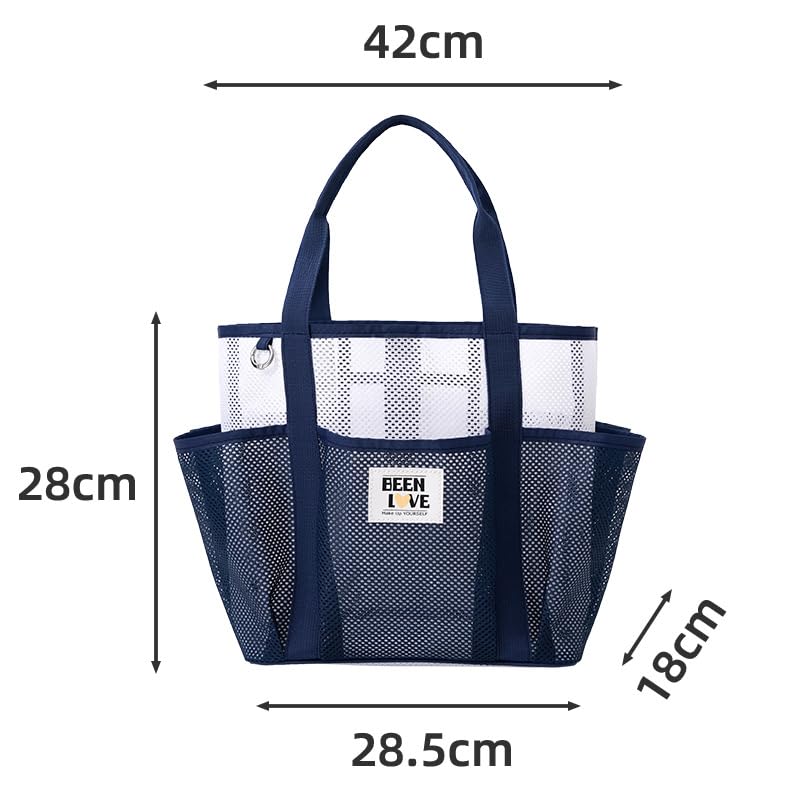 Large mesh beach bag, super large capacity multifunctional handbag - a must-have for mothers on vacation2