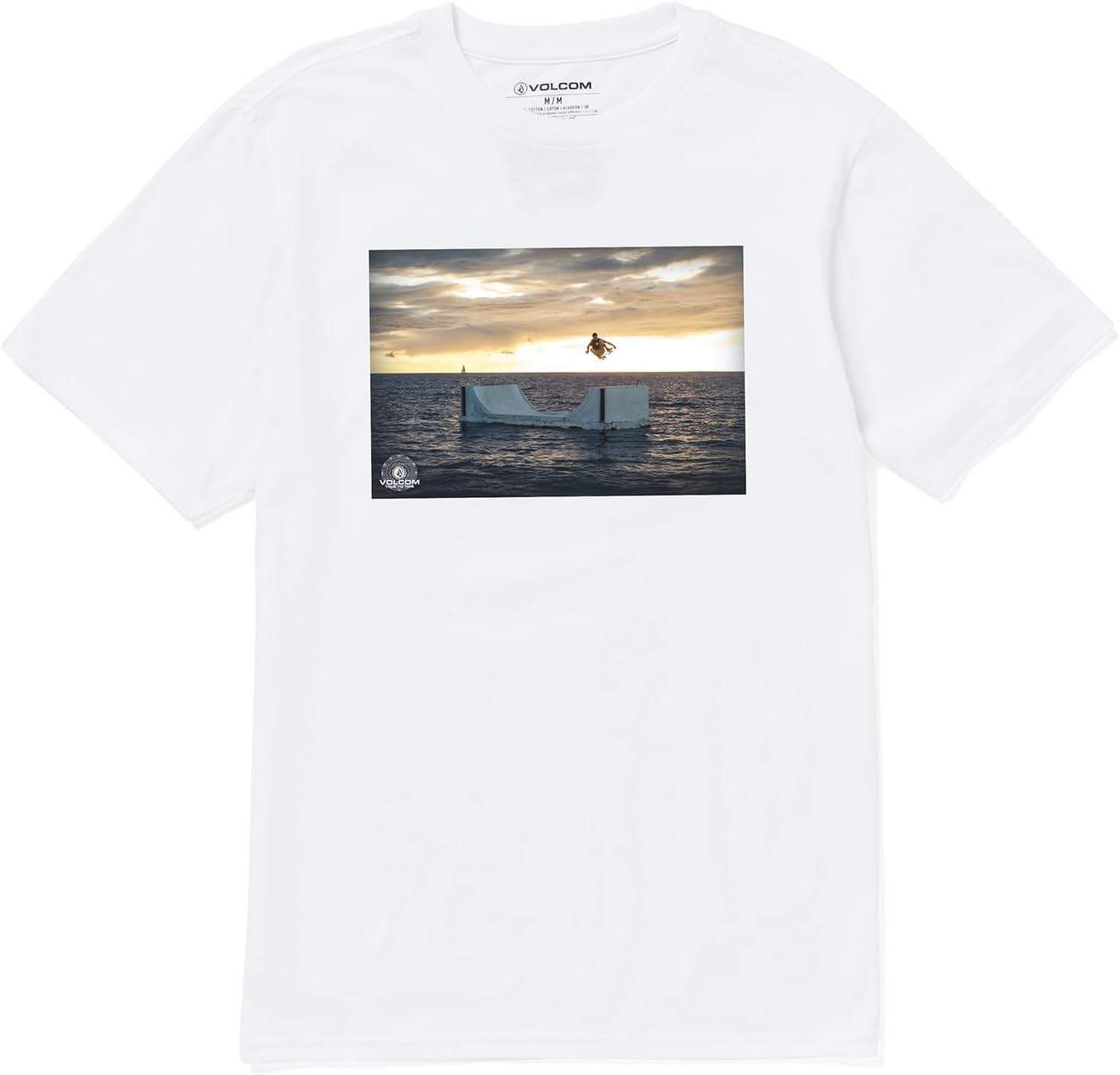 Volcom Men's TTT Poster Short Sleeve Tee White