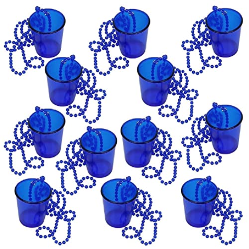 12PCS Shot Glass on Beaded Necklace Bride Shot Glass Cup on Beaded Necklace Para O Casamento De Nata