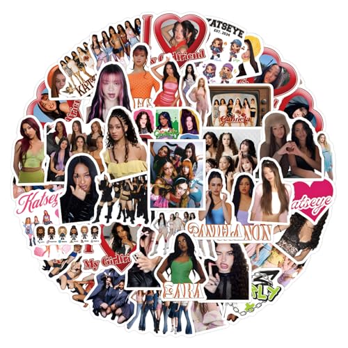 50-Piece KATSEYE Stickers Waterproof Removable Vinyl Decals -Sticker Set for Luggage Car Laptop Water Bottle Skateboard-L0001