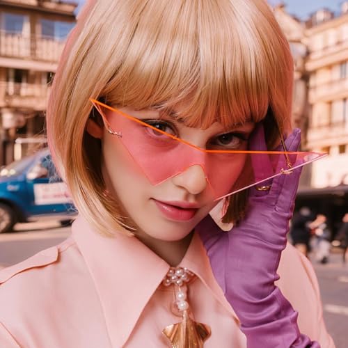 willochra Triangle One Piece Frameless Sunglasses For Women Trendy Ocean Lens Sun Glasses Men Party Prom Sunglasses3