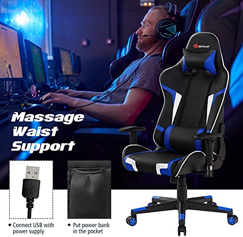 CHEFJOY Massage Gaming Chair HW66185BL の商品画像 5