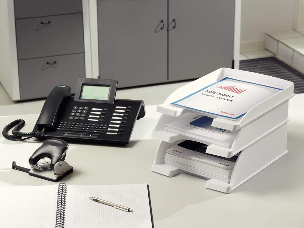 LEITZ 52370025 - Bandeja Plus SLIM Formato vertical color rojo