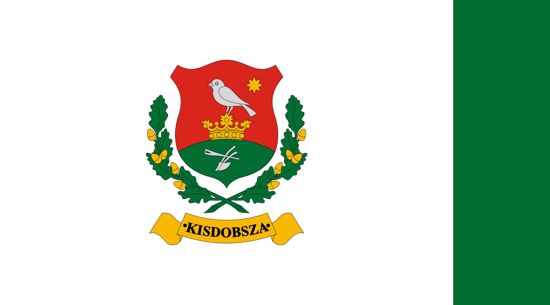 Drapeau paysage Kisdobsza de 1.35m² pour décorer vos célébrations